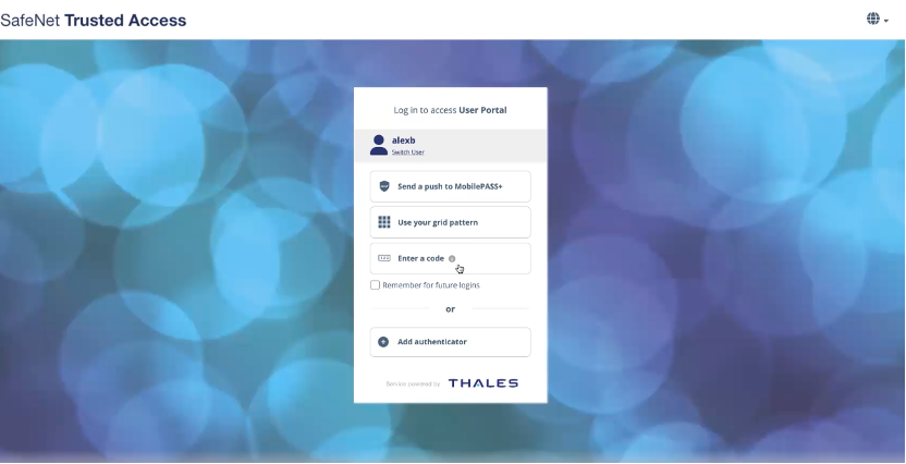 Thales Single-Sign On (SSO)